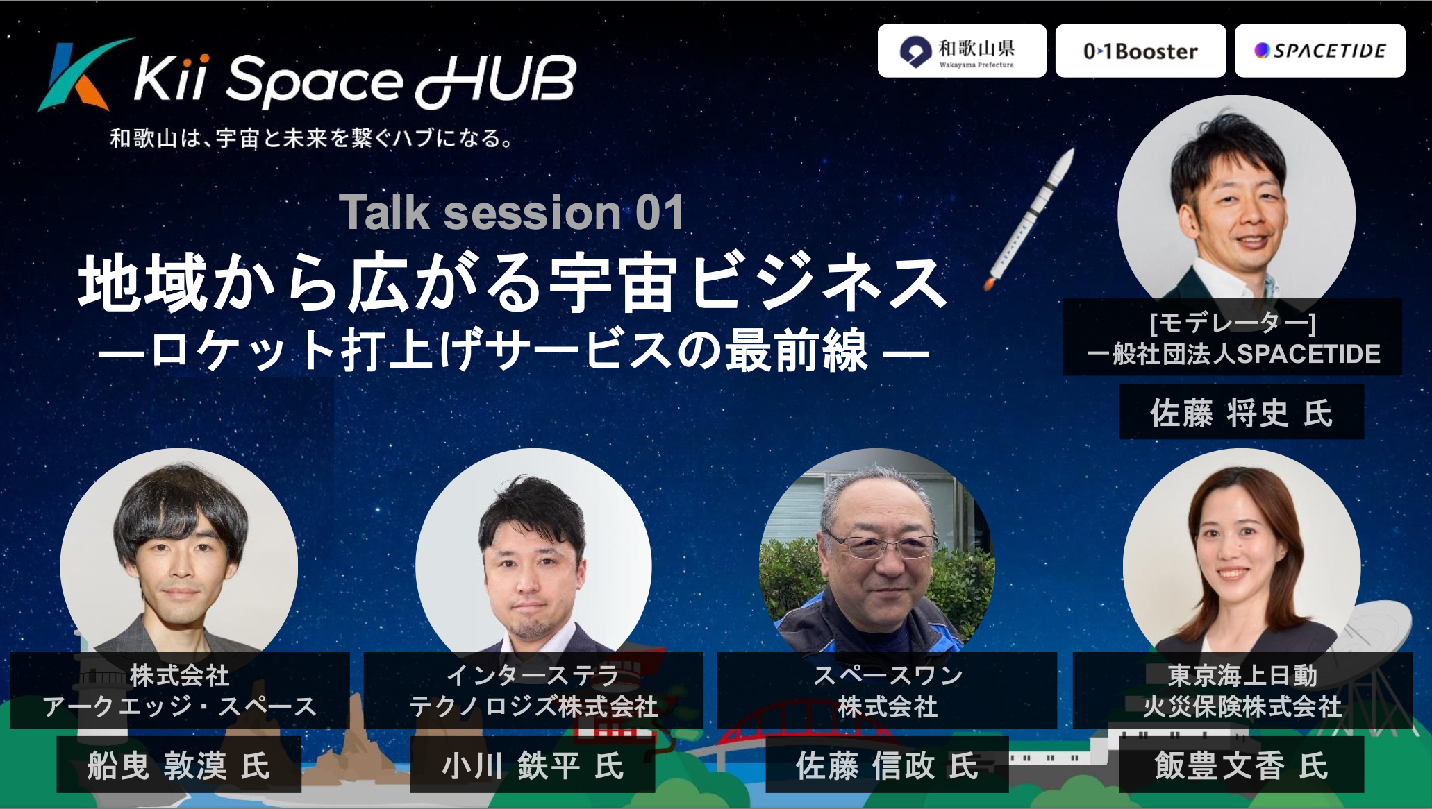 【Kii Space HUB キックオフイベントレポート vol.1】
					地域から広がる宇宙ビジネス ― ロケット打上げサービスの最前線 ―